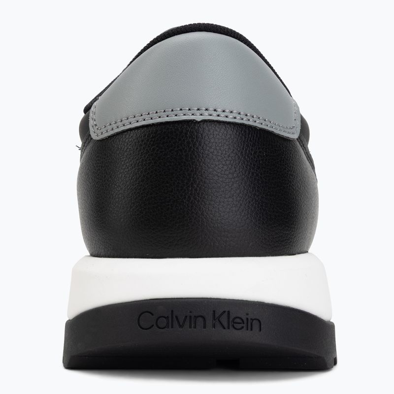 Scarpe da uomo Calvin Klein HM0HM02214 City Runner Laceup Leather Mix black/granite road 6