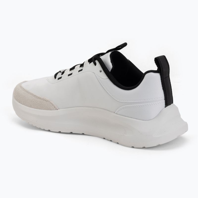 Scarpe da uomo Calvin Klein HM0HM02342 Light Eva Runn Essential Laceup Nylon Suede bright white/black 3