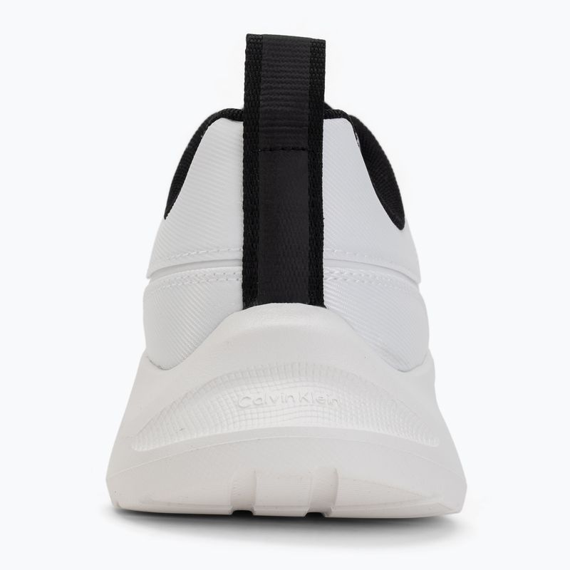 Scarpe da uomo Calvin Klein HM0HM02342 Light Eva Runn Essential Laceup Nylon Suede bright white/black 6