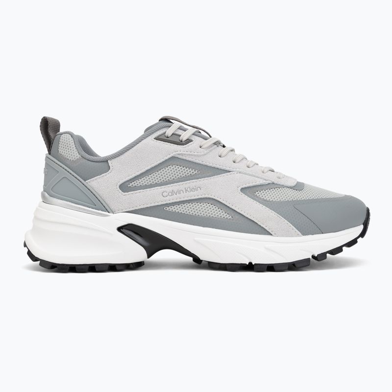 Scarpe da uomo Calvin Klein HM0HM02220 Hike Runner Stripe Mix Nylon Suede light grey/granite grey 2