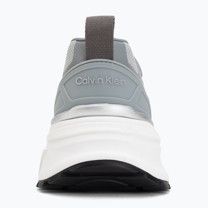 Scarpe da uomo Calvin Klein HM0HM02220 Hike Runner Stripe Mix Nylon Suede light grey/granite grey 6
