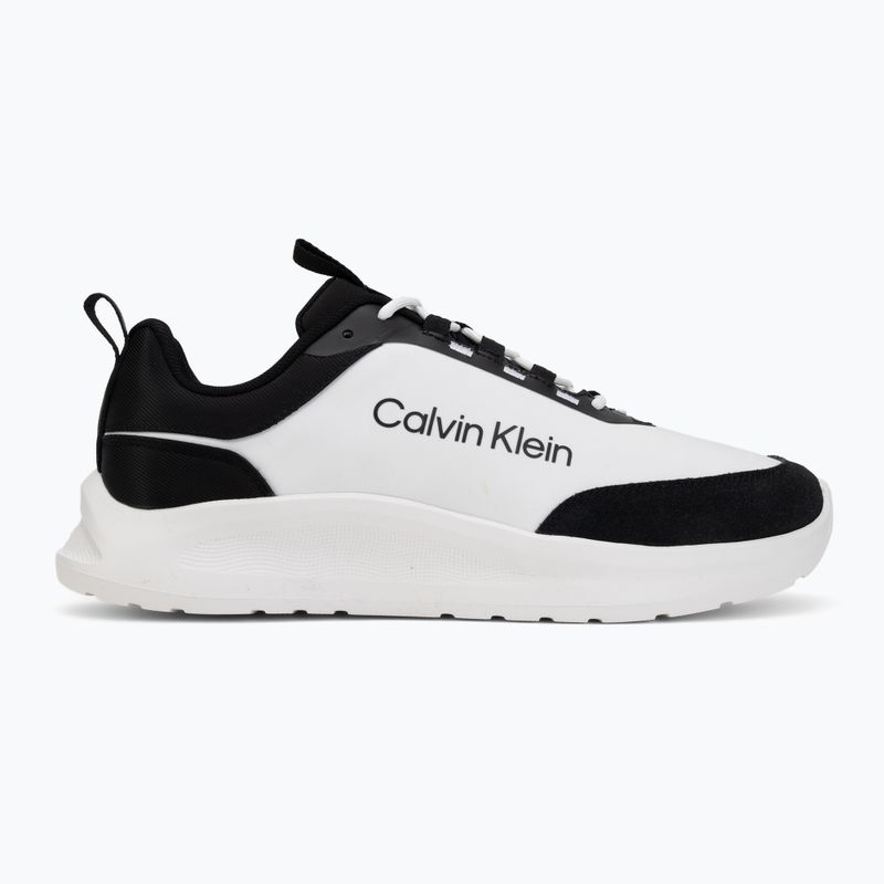 Scarpe da uomo Calvin Klein HM0HM02342 Light Eva Runn Essential Laceup Nylon Suede black/bright white 2