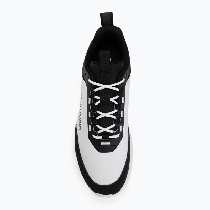 Scarpe da uomo Calvin Klein HM0HM02342 Light Eva Runn Essential Laceup Nylon Suede black/bright white 5