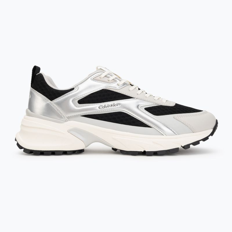 Scarpe da uomo Calvin Klein HM0HM02341 Hike Runner Stripe Met Mix black/silver/light grey 2