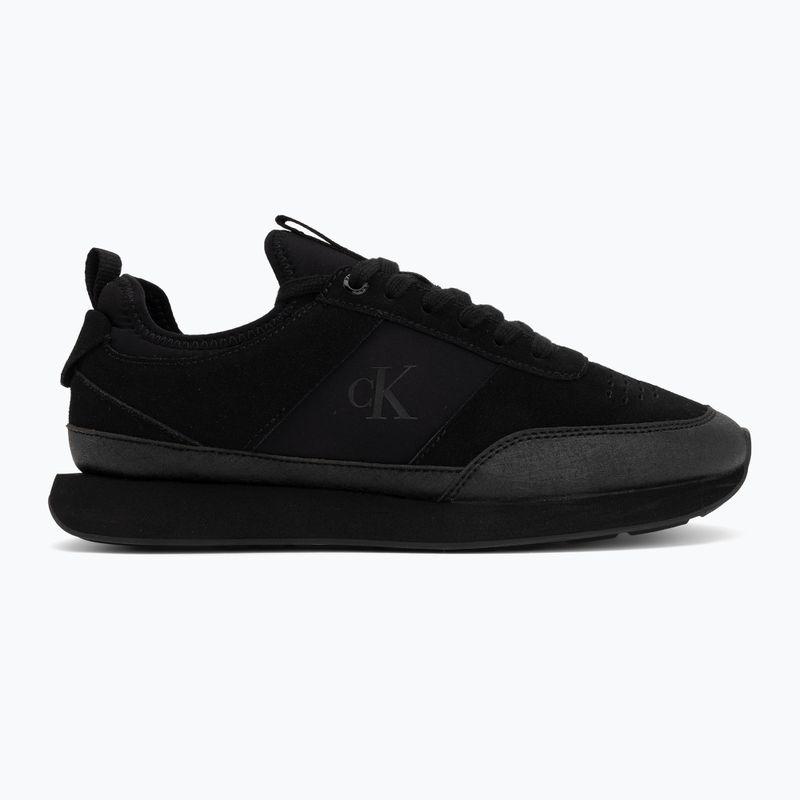 Scarpe da uomo Calvin Klein HM0HM02305 Retro Runner Sock triple black 2