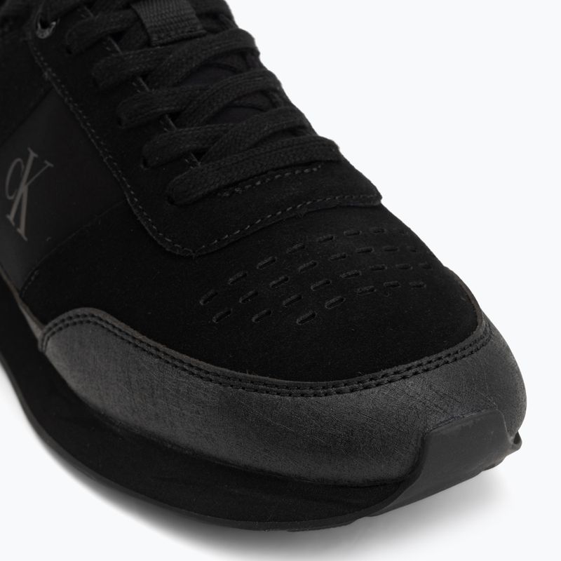 Scarpe da uomo Calvin Klein HM0HM02305 Retro Runner Sock triple black 7