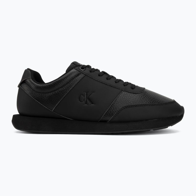 Scarpe da uomo Calvin Klein HM0HM02447 Retro Run Lace Band triple black 2