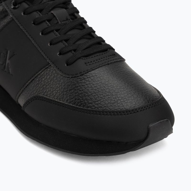 Scarpe da uomo Calvin Klein HM0HM02447 Retro Run Lace Band triple black 7