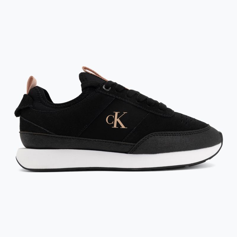 Scarpe da donna Calvin Klein HW0HW03250 Retro Runner Sock black/tuscany 2