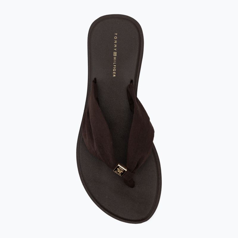 Infradito donna Tommy Hilfiger Scandi Soft Summer fondant brown 5