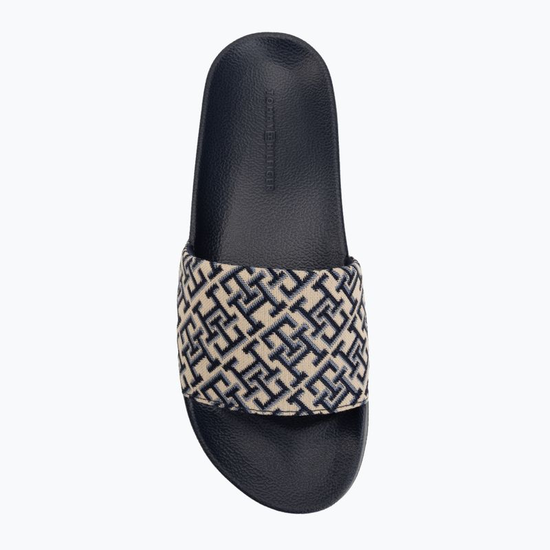 Ciabatte da donna Tommy Hilfiger Monogram space blue 5