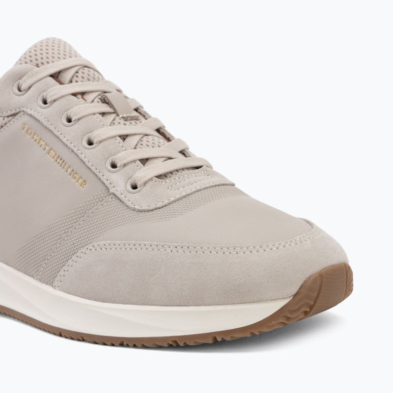 Scarpe da uomo Tommy Hilfiger Runner Suede Mix classic stone tracksuits 7