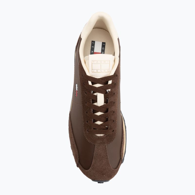 Scarpe da uomo Tommy Jeans Retro Runner Archive Mix legacy brown 5