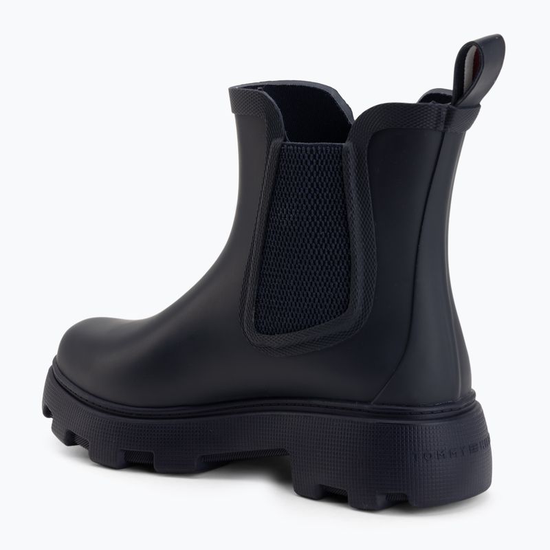 Stivali di gomma da donna Tommy Hilfiger Rubber Flag Cleated space blue 3