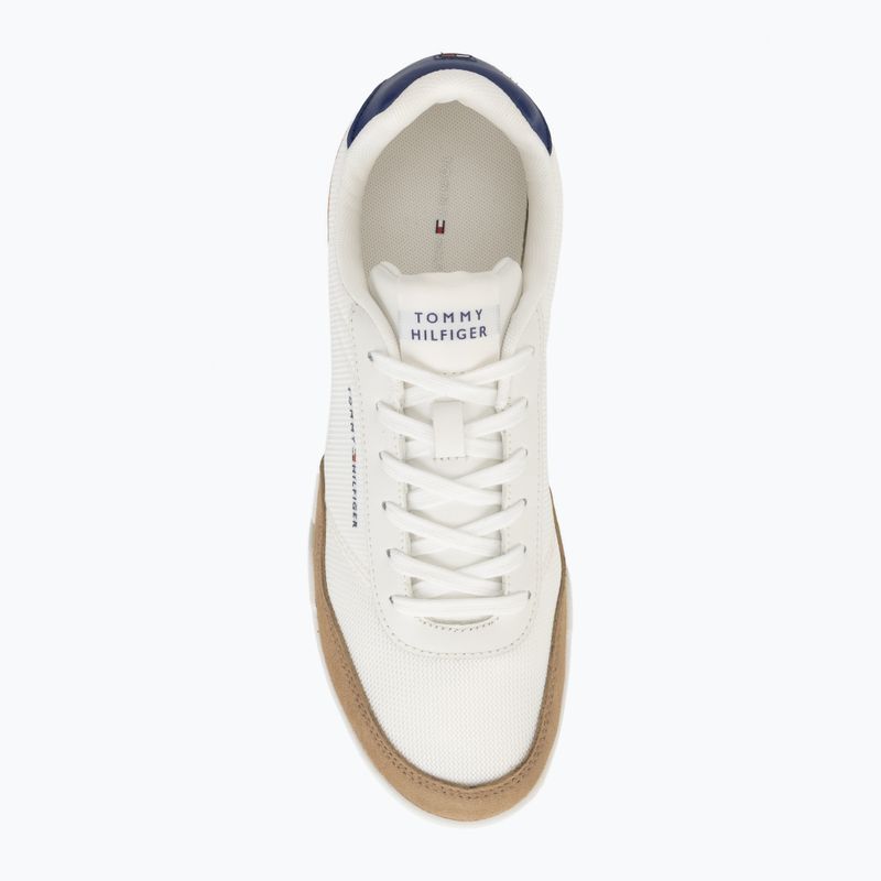 Scarpe da uomo Tommy Hilfiger Low Pro Cupsole Nylon Suede Mix ecru 5
