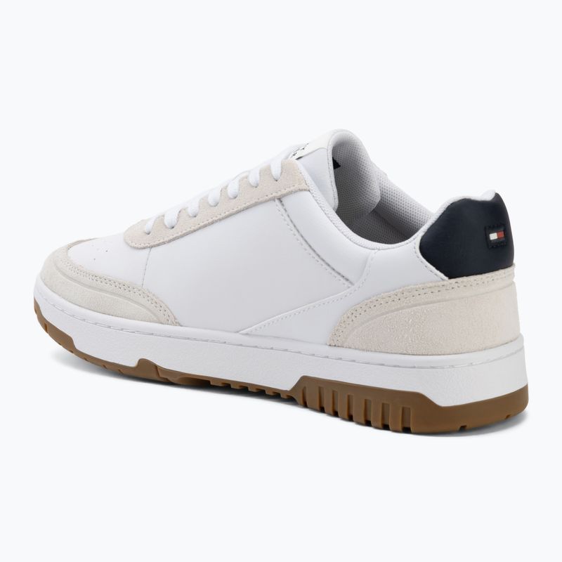 Scarpe da uomo Tommy Hilfiger Basket Core Leather Suede Mix rwb 3