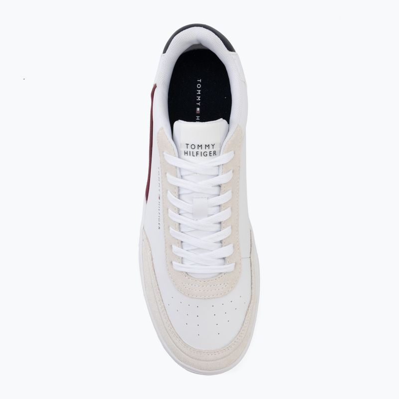 Scarpe da uomo Tommy Hilfiger Basket Core Leather Suede Mix rwb 5