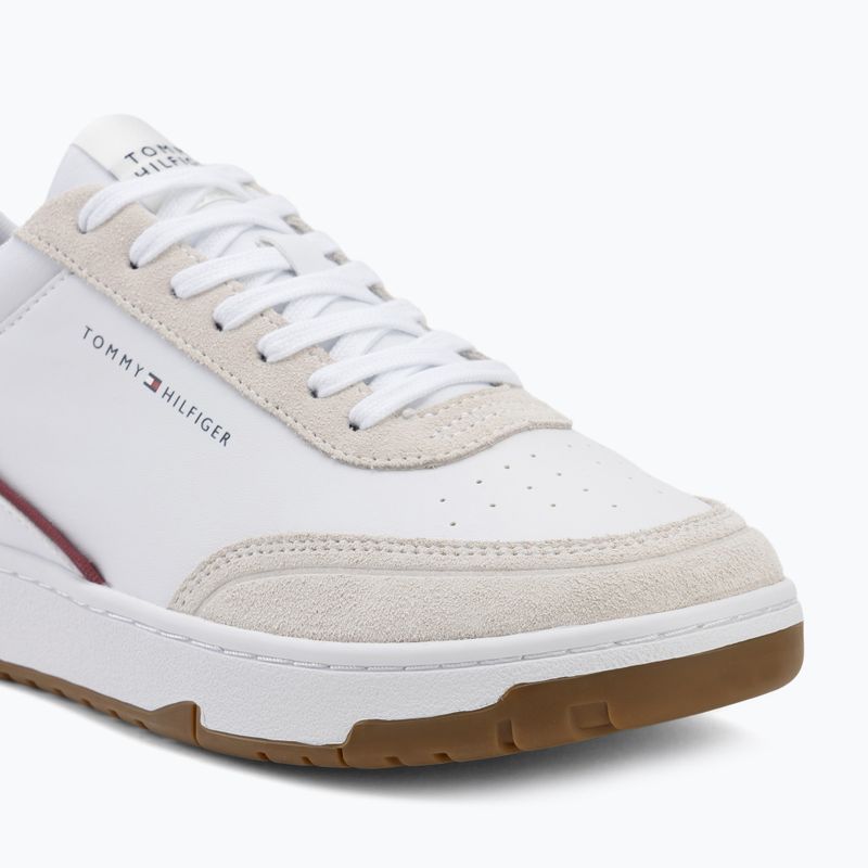 Scarpe da uomo Tommy Hilfiger Basket Core Leather Suede Mix rwb 7
