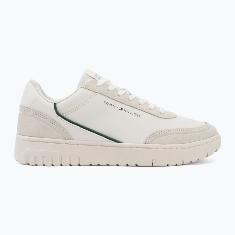 Scarpe da uomo Tommy Hilfiger Basket Core Leather Suede Mix ecru/street green 2