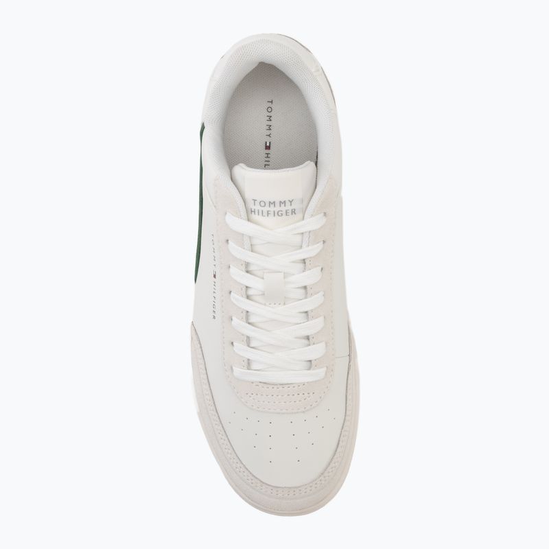Scarpe da uomo Tommy Hilfiger Basket Core Leather Suede Mix ecru/street green 5