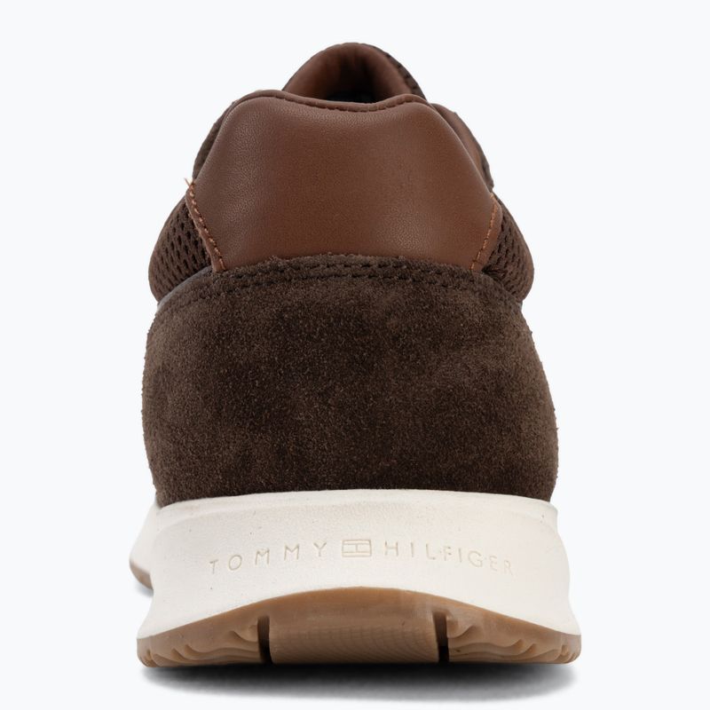 Scarpe da uomo Tommy Hilfiger Runner Suede Mix cocoa tracksuits 6