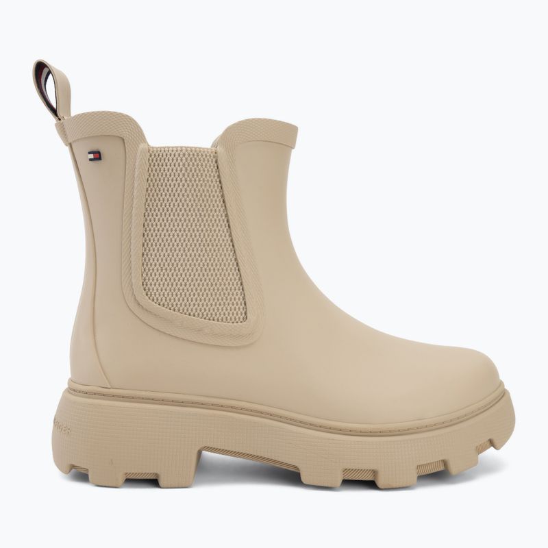 Stivali di gomma da donna Tommy Hilfiger Rubber Flag Cleated classic beige 2