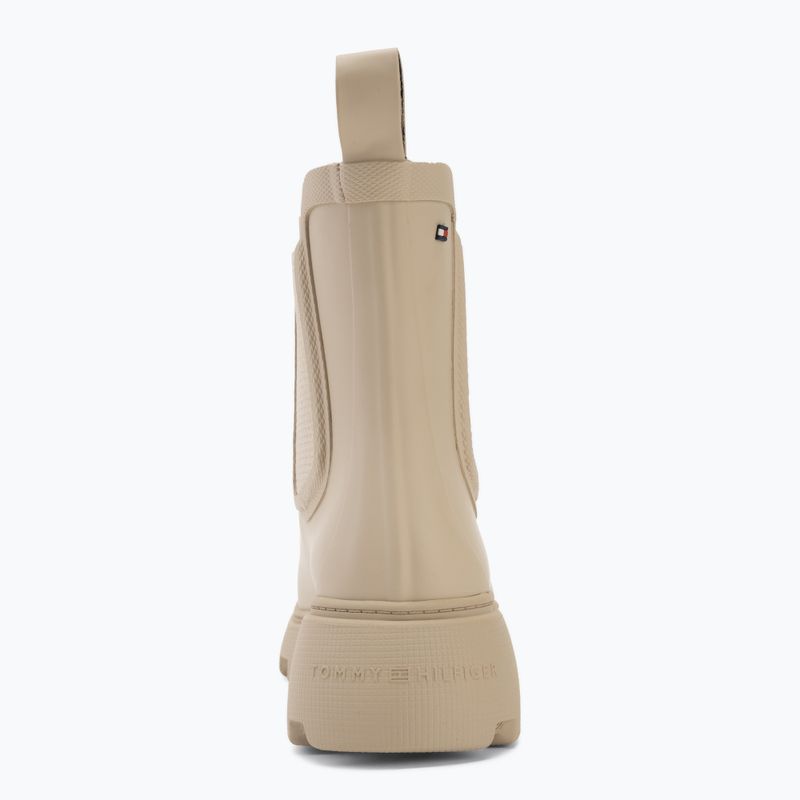 Stivali di gomma da donna Tommy Hilfiger Rubber Flag Cleated classic beige 6