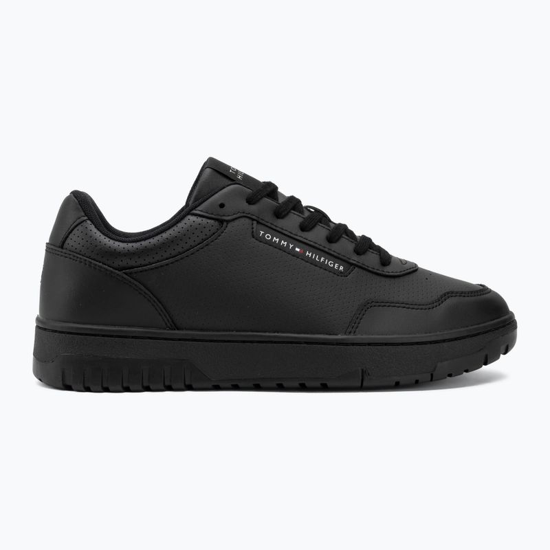 Scarpe da uomo Tommy Hilfiger Basket Core Leather black 2