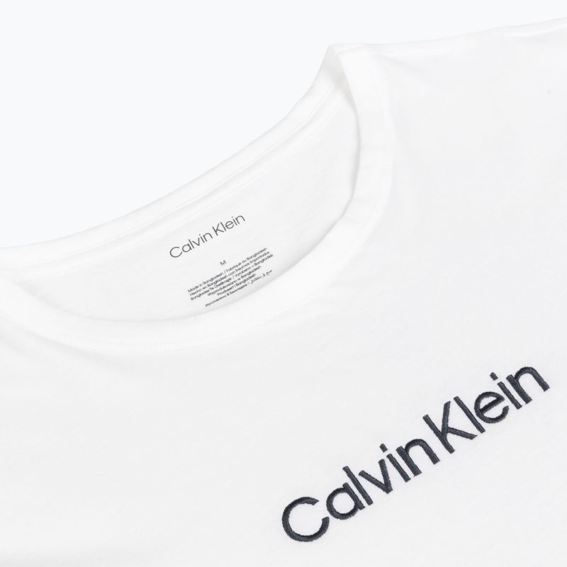 T-shirt da uomo Calvin Klein 000NM2748E Crew Neck classic white w/ blue nights 3