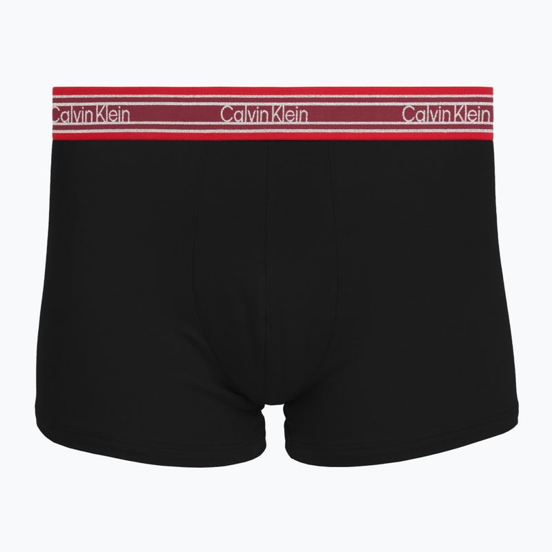 Boxer da uomo Calvin Klein LV00NB4615 Trunk black/established red/goji berry 4