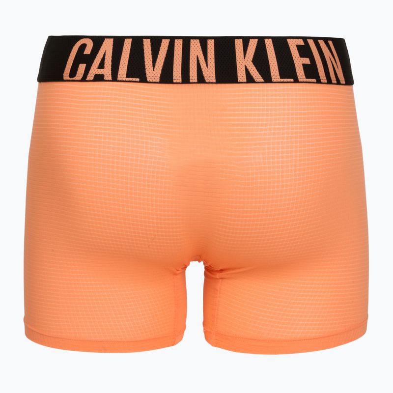 Boxer da uomo Calvin Klein LV00NB4665 Boxer Brief black/olive night/orange frosting 3