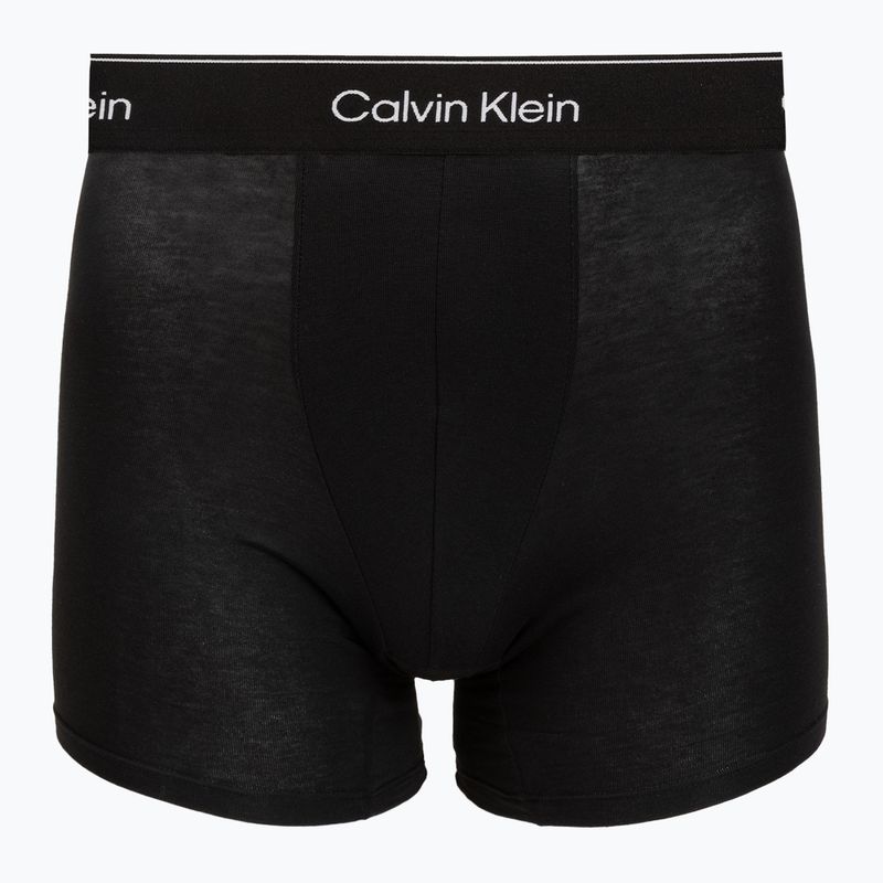 Boxer da uomo Calvin Klein LV00NB4394 Brief black/harbor mist/dark purple w/ dt 2