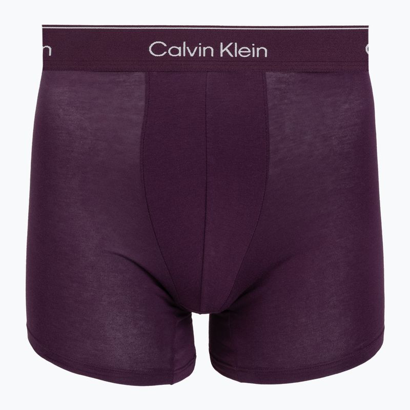 Boxer da uomo Calvin Klein LV00NB4394 Brief black/harbor mist/dark purple w/ dt 3