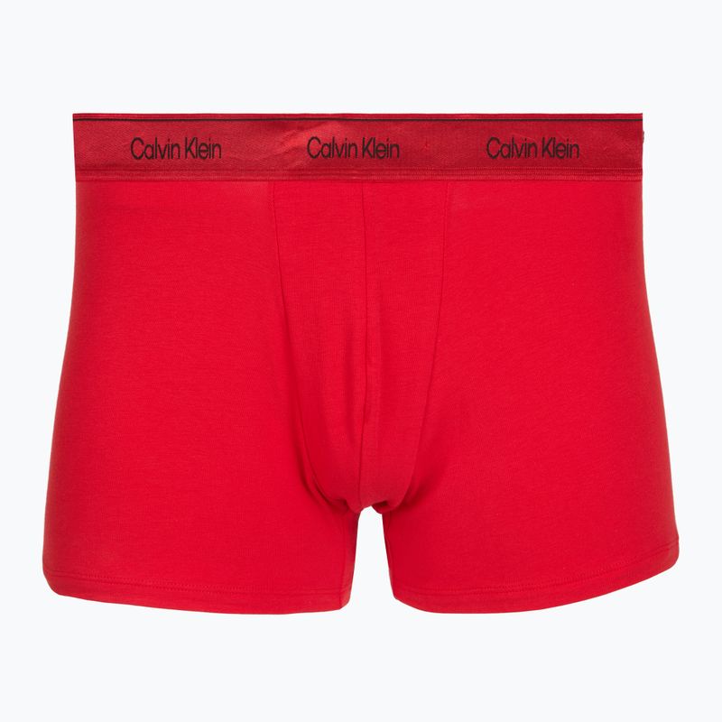 Boxer da uomo Calvin Klein LV00NB4575 Trunk black/goji berry/black 2