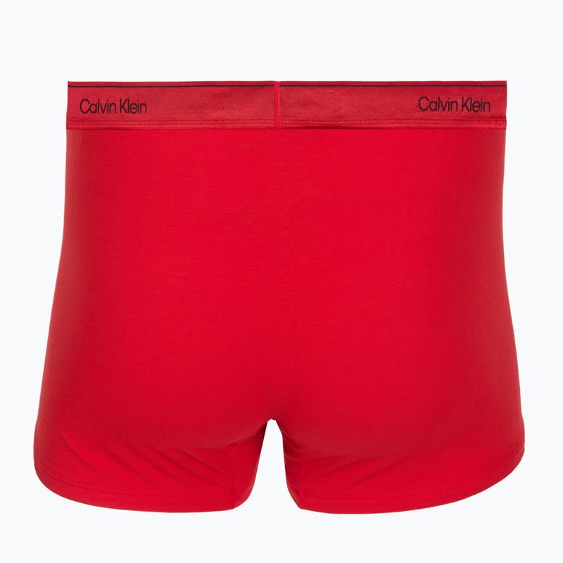 Boxer da uomo Calvin Klein LV00NB4575 Trunk black/goji berry/black 4