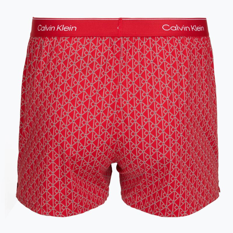 Boxer da uomo Calvin Klein LV00NB4727 Boxer Slim black/prep emblem goji berry/grisai 3