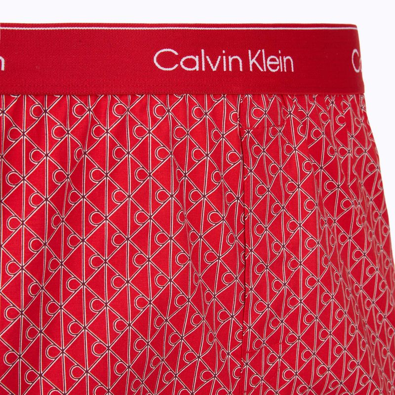Boxer da uomo Calvin Klein LV00NB4727 Boxer Slim black/prep emblem goji berry/grisai 4