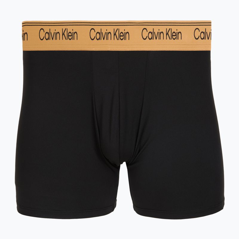 Boxer da uomo Calvin Klein LV00NB4410 Brief black w/bronze flash wb/black/oliv 2
