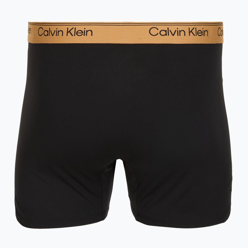 Boxer da uomo Calvin Klein LV00NB4410 Brief black w/bronze flash wb/black/oliv 5