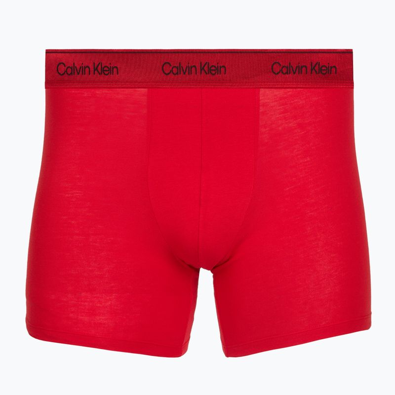 Boxer da uomo Calvin Klein LV00NB4576 Boxer Brief black/goji berry/black 2