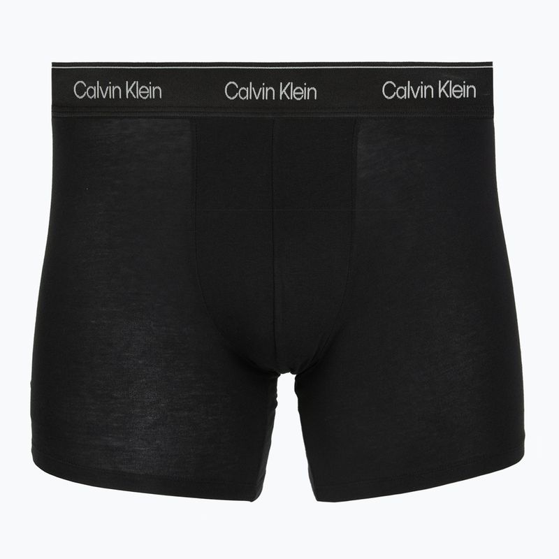 Boxer da uomo Calvin Klein LV00NB4576 Boxer Brief black/goji berry/black 3