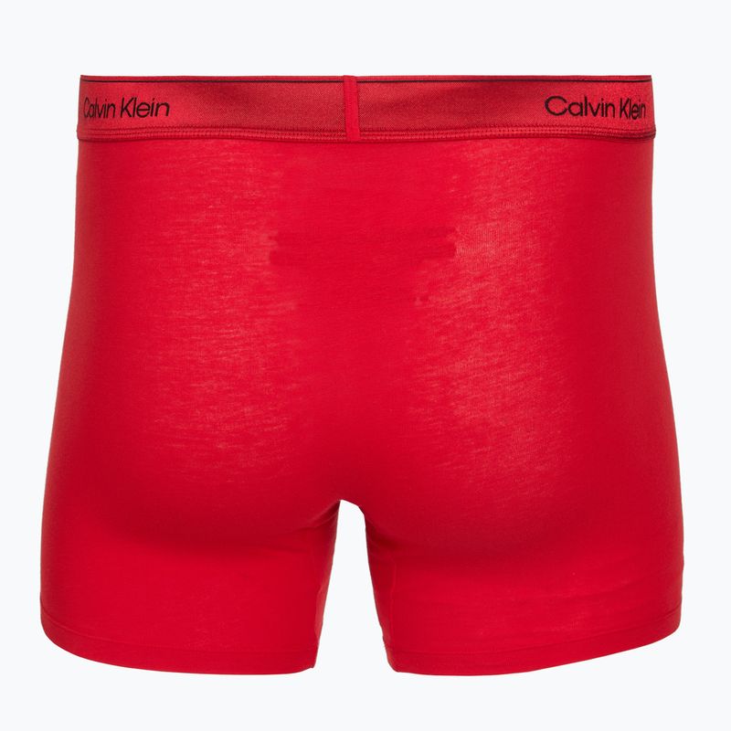 Boxer da uomo Calvin Klein LV00NB4576 Boxer Brief black/goji berry/black 4