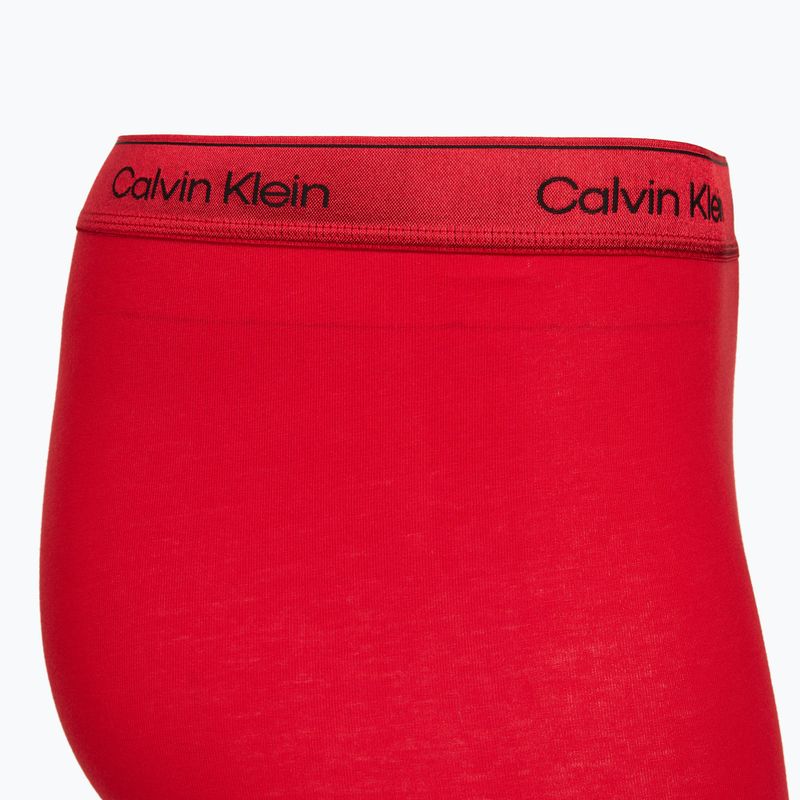 Boxer da uomo Calvin Klein LV00NB4576 Boxer Brief black/goji berry/black 5