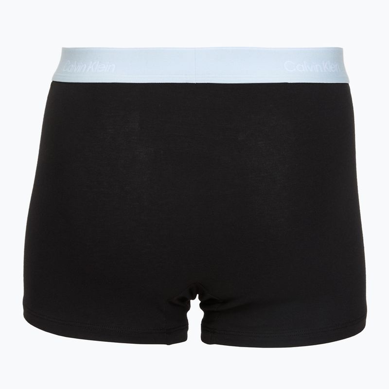 Boxer da uomo Calvin Klein LV00NB4286 Relaxed Fit Trunk black bodies w/ poseidon blue/plein 5