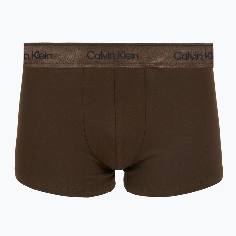 Boxer da uomo Calvin Klein LV00NB4575 Trunk black/brown cork/river sand 3