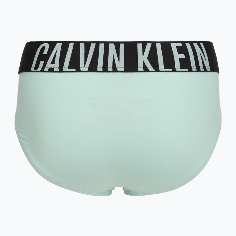 Slip da uomo Calvin Klein 000NB3610A Hip Brief black/goji berry/aqua blue 5