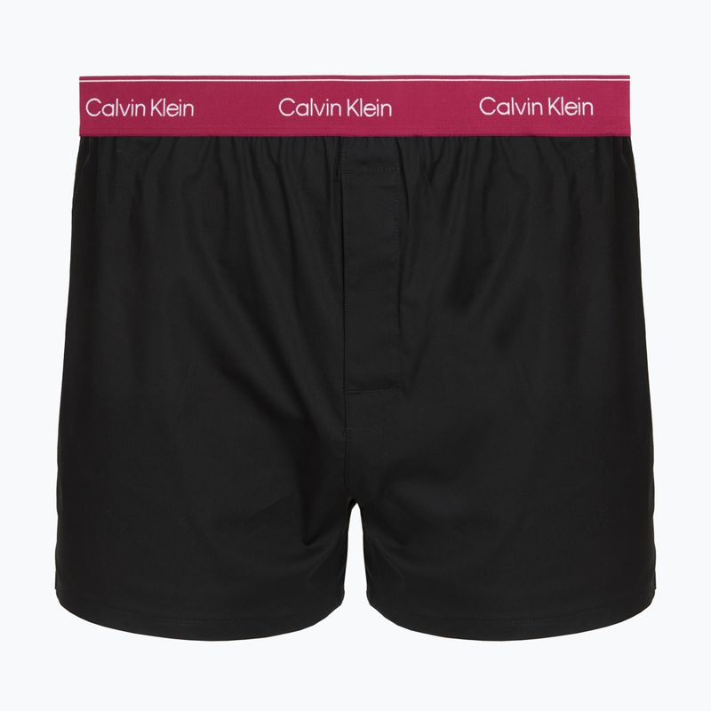 Boxer da uomo Calvin Klein LV00NB4267 Boxer Slim black bodies w/ poseidon blue/plein 4