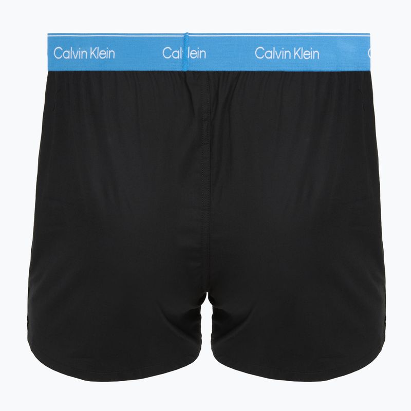 Boxer da uomo Calvin Klein LV00NB4267 Boxer Slim black bodies w/ poseidon blue/plein 5
