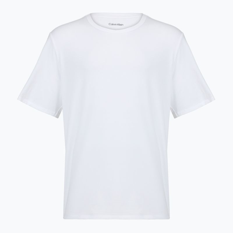 T-shirt da uomo Calvin Klein LV00NB4185 Crew Neck black w/ white emb/white w/ black e 2