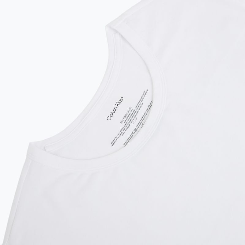 T-shirt da uomo Calvin Klein LV00NB4185 Crew Neck black w/ white emb/white w/ black e 6